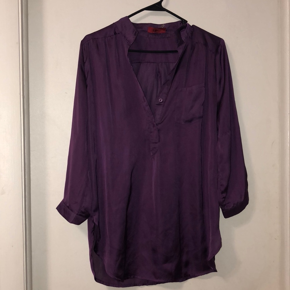 Akira Chicago Purple Blouse